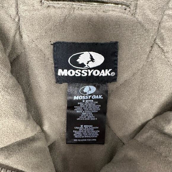 Mossy Oak Mountain Country Camouflage Men M Insulated Hunting Camo Bomber Jacket - Picture 5 of 8